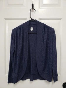 GAP Girls Soft Spun Cardigan Navy Blue L Sweater - Picture 1 of 3