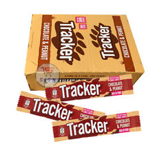 TRACKER PEANUT & CHOCOLATE CEREAL NUT BARS NEW FULL BOX OF 24 x 37g UK