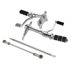 Forward Controls Pegs Levers Linkage Fit For Harley Sportster XL1200 883 91-03 - Picture 1 of 20