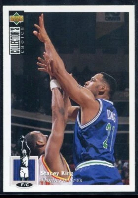 1994 Upper Deck Collector's Choice Stacey King #28 Minnesota Timberwolves - Image 1 of 2