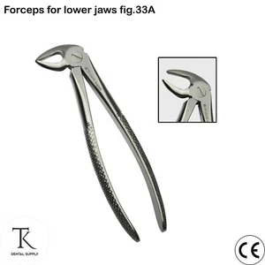 Dentista Instrumentos de mano Extracción dental Pinzas quirúrgicas para mandíbulas inferiores Fig.33 - Imagen 1 de 4
