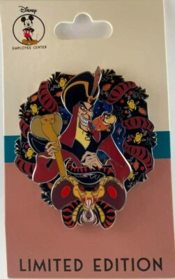 Prendedor Disney DEC Corona de Halloween Jafar Prendedor LE 400 Prendedores Villanos Aladino Foto 1 de 2
