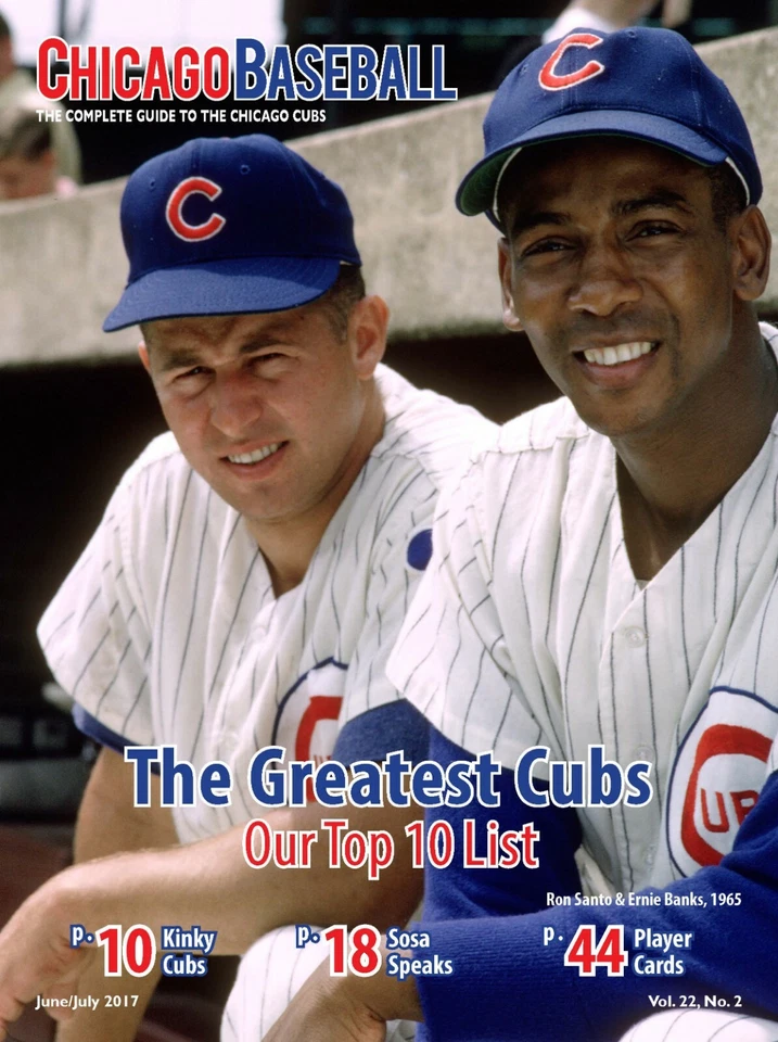 Chicago Cubs June 2017 Program & Scorecard Wrigley Field Ernie Banks Ron Santo - Image 1 of 1