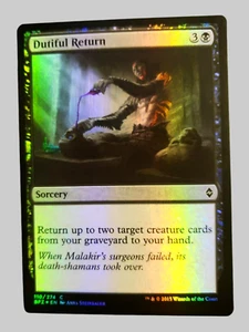 Magic The Gathering DUTIFUL RETURN Foil Common Battle For Zendikar (BFZ) 110/274 - Picture 1 of 9