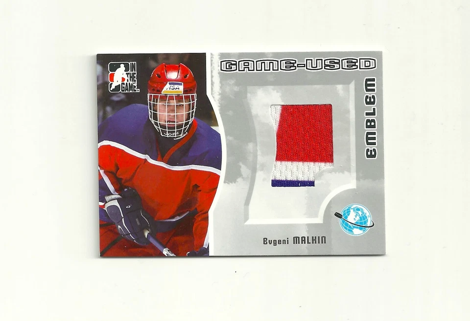 2005-06 In The Game Heroes & Prospects Evgeni Malkin Game Used 3Color Emblem /30 - Image 1 of 1