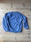 Les Basics blue raglan  cotton  fleece sweatshirt  RRP 90 L