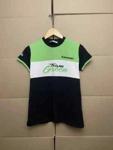 VINTAGE KAWASAKI GREEN TEAM MOTORCYCLING RACING T SHIRT TEE Y2K SZ KID XL JAPAN - Picture 1 of 10