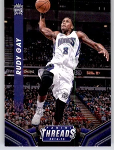 Tarjeta base Kings #164 2014-15 Threads Rudy Gay NBA PWE - Imagen 1 de 2