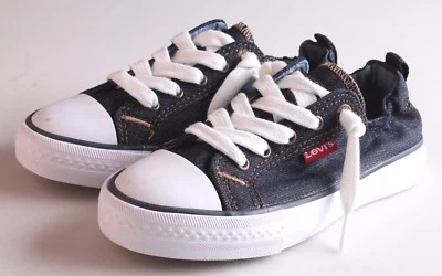 NEW Levi's Denim Blue Girls Stan G Canvas Sneakers Gym Shoes New wo Box 1091100 - Image 1 of 4