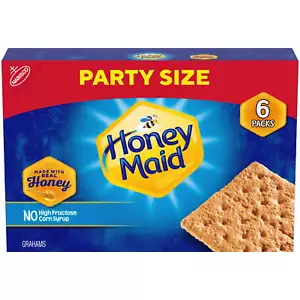 Honey Maid Graham Crackers, Lunch Snacks, Party Size, 28.8 oz - Picture 1 of 17