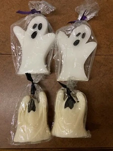 4 HALLOWEEN GHOST CANDLES - NEW - Picture 1 of 3