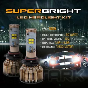 Stark 80 Watt LED Kit CREE XT-E 6000K White Fog Light Bulbs - 9006 HB4 - Bild 1 von 6