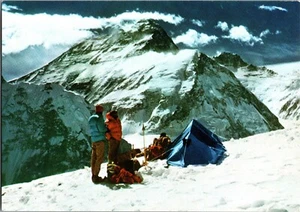 1972 Nepal Mt Everest RP Postcard Cover Signed carried by German Expedition Crew - Picture 1 of 2