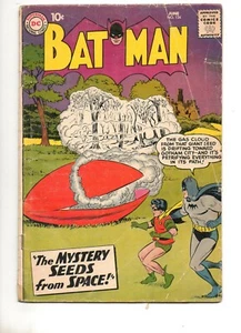 Batman #124 en muy buen estado- 3.5 ¡2da aplicación hombre señal!! Cubierta de ciencia ficción, libro sólido 121 1959 - Imagen 1 de 3