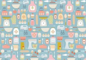 Hobbies Baking by Dashwood Studio 100% Cotton Fabric Fat Quarter - Picture 1 of 1