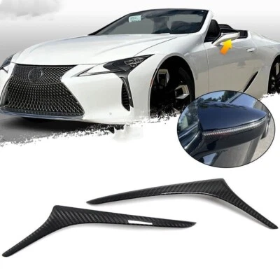 Cubierta de espejo retrovisor de carbono decoración moldeada para Lexus LC 500 LS500 LC500h 2018-24 Foto 1 de 3