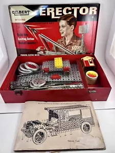 ERECTOR SET RAKETENWERFER SET A.C. GILBERT 10052 OHNE MOTOR VERKAUFT WIE ABGEBILDET - Bild 1 von 12