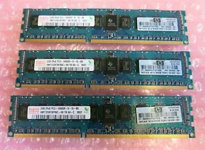 Hynix HMT125R7BFR8C-H9 500202-061 501533-001 6GB (3x2GB) PC3-10600 CL9 240P RAM  - Picture 1 of 4