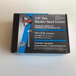 Viti Pro-Twist 3/8" TESTA RONDELLA ESAGONALE (14 x 2") #NHWD142001 - Foto 1 di 2