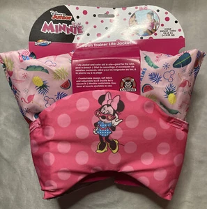 SwimWays Disney Minnie Child 33-55lbs Swim Trainer Life Jacket USCG Approved NEW - Picture 1 of 10