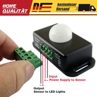 DC12V Automatische Infrarot Schalter PIR Bewegungssensor Detektor LED Licht .