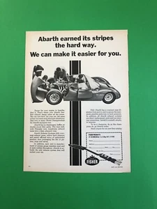 1969 FIAT ABARTH ORIGINAL VINTAGE PRINT AD ADVERTISEMENT PRINTED - Picture 1 of 1