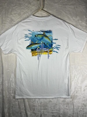 Camiseta Guy Harvey Gráfica Bolsillo Para Hombre Pescadores Pescado Exterior Grande Foto 1 de 4