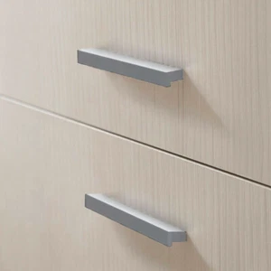 Matte Aluminum Silver Handles Pulls Kitchen/Bathroom Cabinet Hardware - Picture 1 of 4