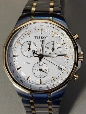 Reloj Hombre Tissot PRX Clásico Cronógrafo Dos Tonos T077417 Usado Foto 1 de 4