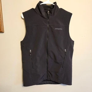 Chaleco Patagonia Para Hombre Pequeño Negro Adze Polartec Cremallera Completa con Bolsillos con Cremallera - Imagen 1 de 7