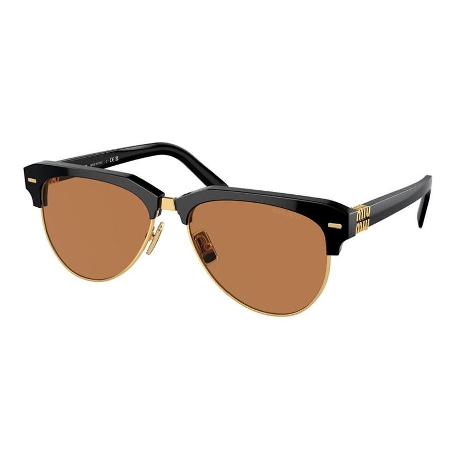NEW MIU MIU MU09ZS 1AB2Z1 MU 09ZS 1AB2Z1 SMU 09Z 1AB2Z1 SUNGLASSES Miu Miu MU 09ZS 1AB2Z1 Black Sunglasses for Woman – LookerOnline main image 2