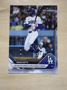 MLB WILDCARD Topps 2025 ahora 811 Mookie Betts 3 2B 4 RBIS Los Angeles Dodgers - Imagen 1 de 2