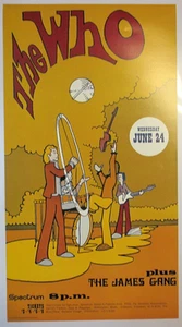 The WHO Concert Poster Philadelphia ORIGINAL 13X24  6/24/70 SPECIAL SALE ! - Picture 1 of 1
