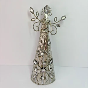 Vintage Christmas Angel, Metal with Faux Gems-Christmas, Religious - Picture 1 of 3