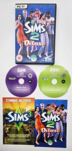 Sims 2: Deluxe (PC, 2007) 2 Disc PC DVD Rom complete    EA - Picture 1 of 8