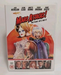 MARS ATTACKS 1996 DVD Jack Nicholson Danny Devito Uk Dvd - Imagen 1 de 3