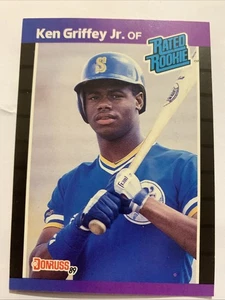 1989 Donruss Baseball Ken Griffey Jr. RC Rated Rookie #33 - Picture 1 of 2