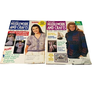 McCall's Needlework & Crafts Magazine Feb & April 1985 heirloom gifts - Picture 1 of 9