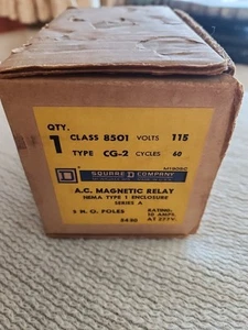 Square-D, CG-2, A.C. Magnetic Relay - Picture 1 of 4