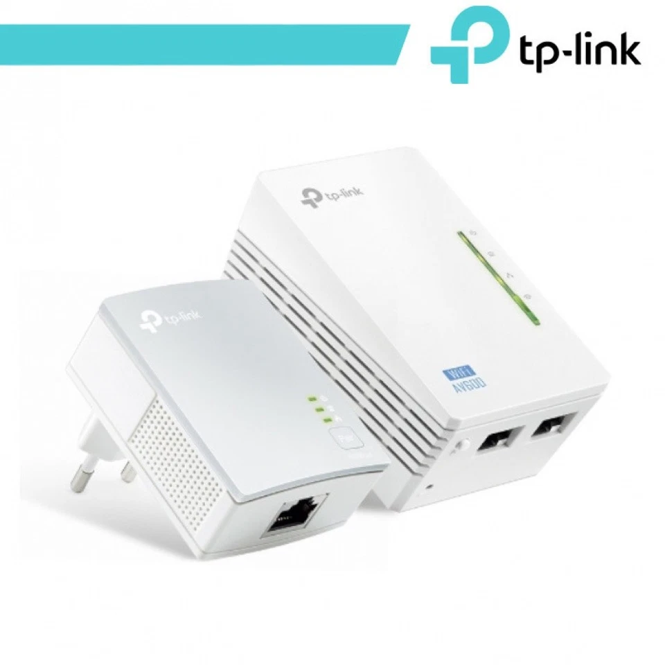 TP-Link Powerline WiFi Extender Kit AV600 2 LAN 2.4GHz Home Network Plug - Immagine 1 di 1