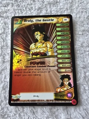 DBZ Dragon Ball Z FOIL Broly B1 CCG Limited Broly Subset MP Kid Buu Saga - Image 1 of 4
