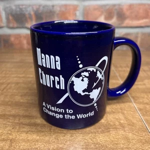 Manna Church Fayetteville North Carolina Vision Change The World Coffee Mug Blue - Picture 1 of 7