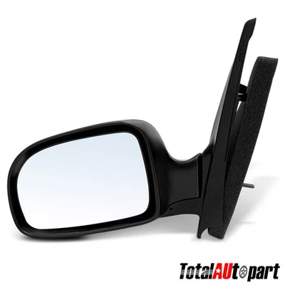 Manual Mirror w/ Manual Folding Smooth Black for Ford Windstar 99-03 Driver Side - Image 1 of 4