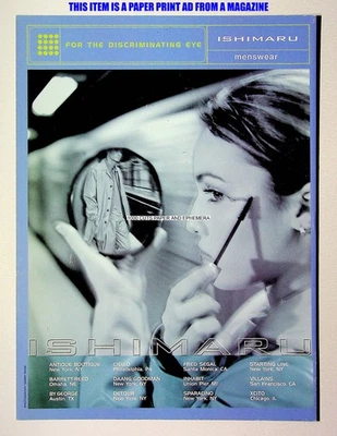 Ishimaru Menswear Clothing Fashion 2000 Trade Print Magazine Ad Poster ADVERT - Image 1 of 2