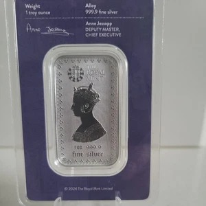THE GOTHIC CROWN LINGOTES DE PLATA BARRA ACUÑADA REAL COMO NUEVA 2025 EDICIÓN LIMITADA  - Imagen 1 de 8