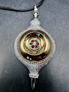 Sarah Coventry Weihnachten Anhänger Ornament Vintage hat Nolan Miller Nylon Kette - Bild 1 von 7