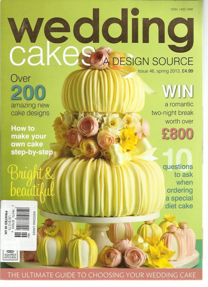 WEDDING CAKES A DESIGN SOURCE, SPRING, 2013 ( OVER 200 AMAZING NEW CAKE DESIGNS - Image 1 of 1