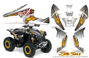 Can-Am Renegade Graphics Kit by CreatorX Decals Stickers Little Sins White - Picture 1 of 1