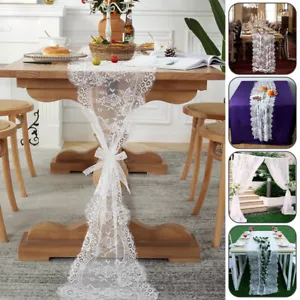 Tavolo floreale in pizzo sedia da corsa bandiera matrimonio banchetto festa decorazione tovaglia casa - Foto 1 di 12