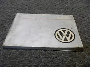 1987 Volkswagen VW Cabriolet Owner Operator Manual User Guide xz - Bild 1 von 1